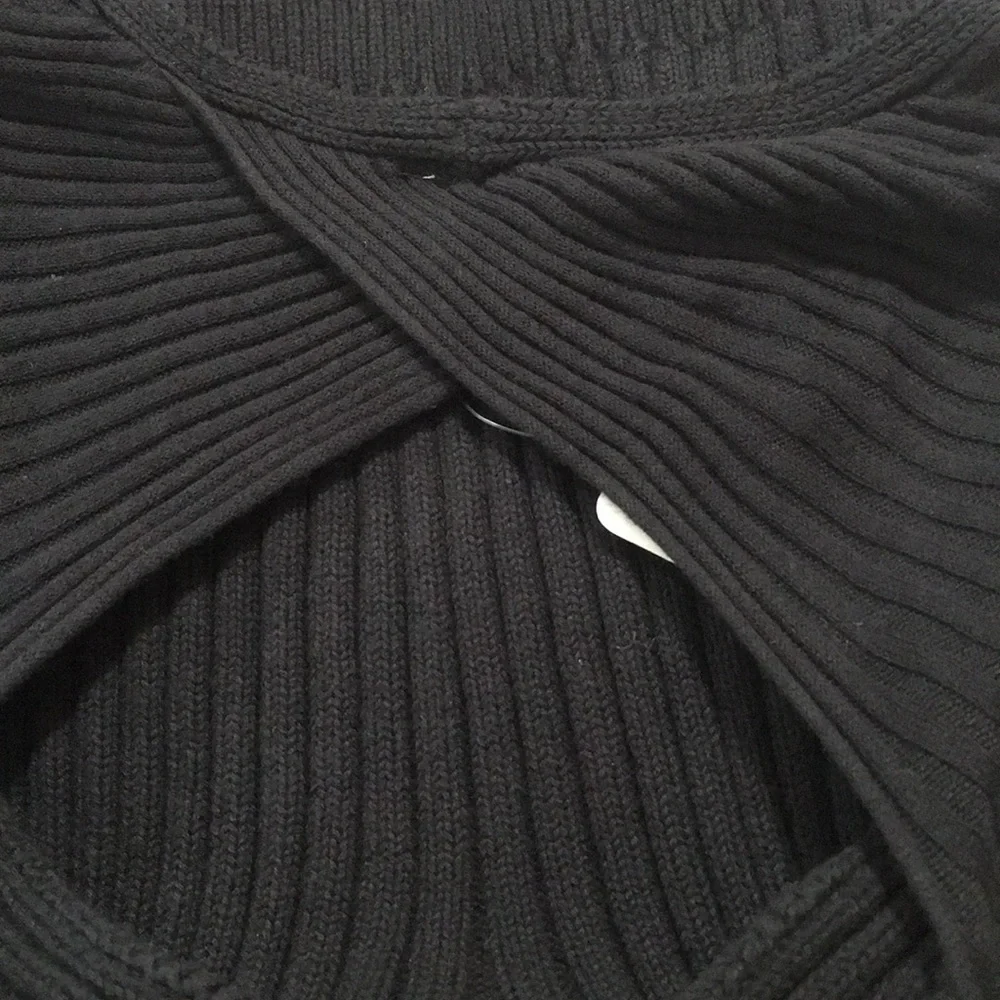 Free People Prosecco Black Sweater NWT SZ L - Picture 5 of 8